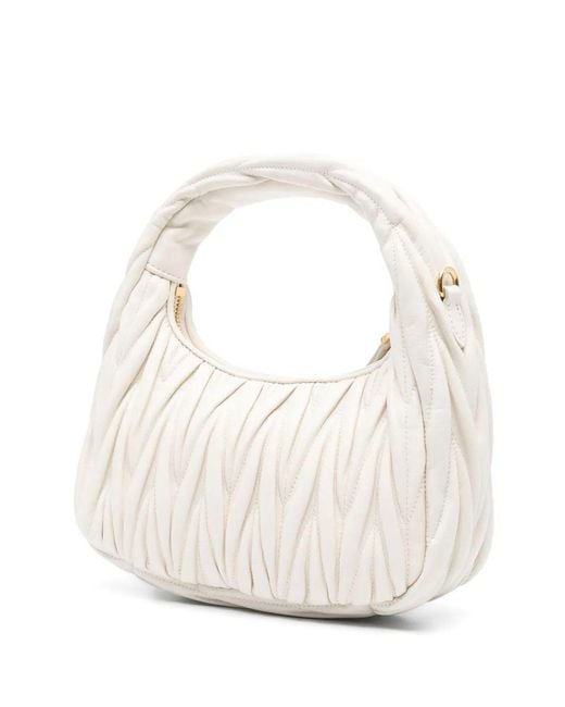 Miu Miu White Borse Matelasse'