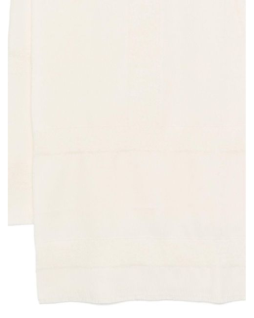 Totême Natural Wool Monogram Scarf