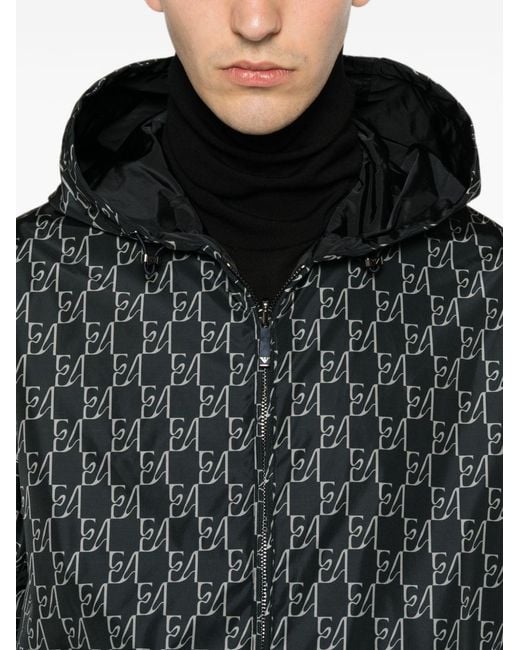 Emporio Armani Black Nylon Bomber Jacket