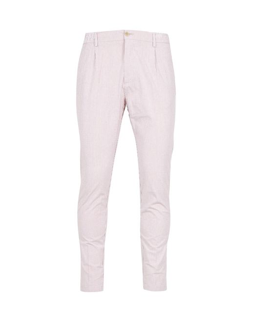 Cruna Broek Crème+pruim in het Pink