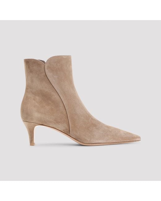 Gianvito Rossi Brown Levy Ankle Boots