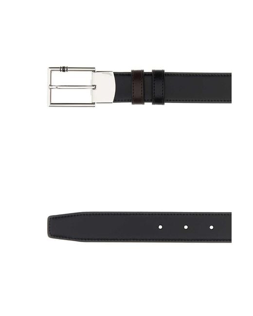 Montblanc White Rectangular Meisterstuck/Ebony 30Mm Reversib