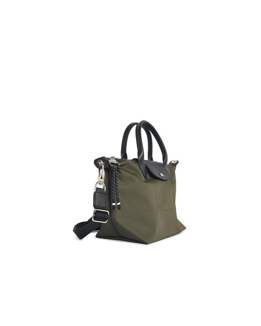 Longchamp Green Khaki Tela S Le Pliage Energy Handle Bag