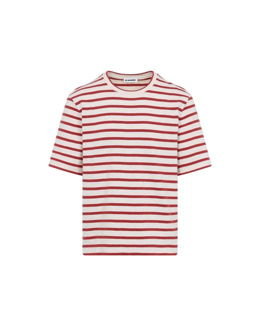 Jil Sander Red Cotton T-Shirt