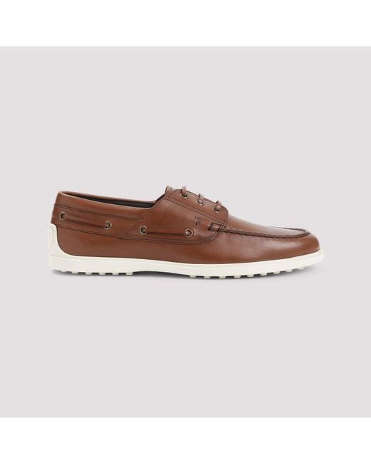 Tod's Brown Boat Loafer