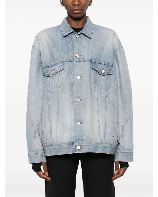 Balenciaga Blue Denim Cotton Jacket