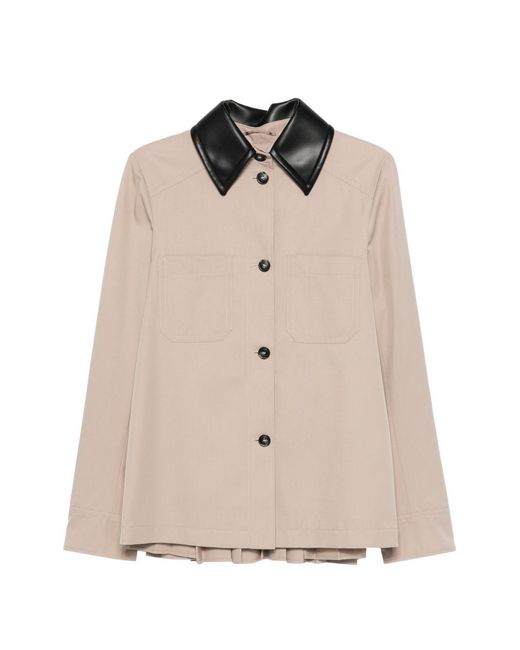 SPORTMAX PRE Natural Cotton Blend Trench Coat