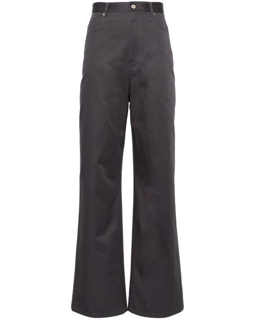 Loewe Blue High-Waisted Cotton Trousers