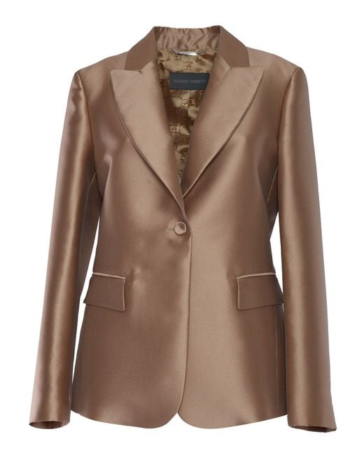Alberta Ferretti Brown Jacket