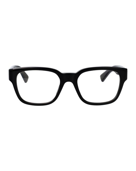 Bottega Veneta Black Transparent Recycled Acetate Glasses