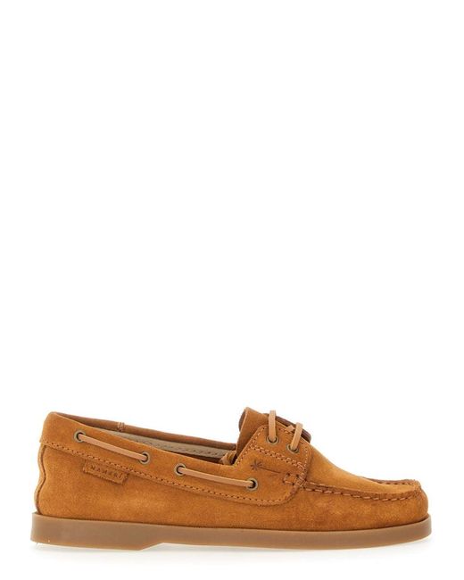 Manebí Brown Lederboot Mocasin