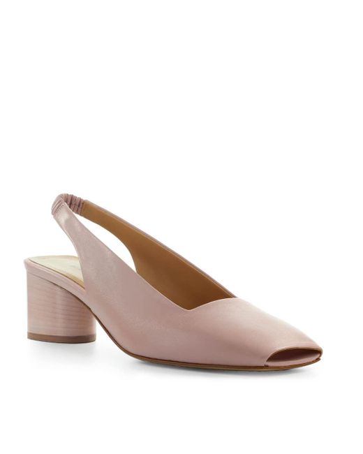Halmanera Pink Irma Powder Slingback Open Toe Pump