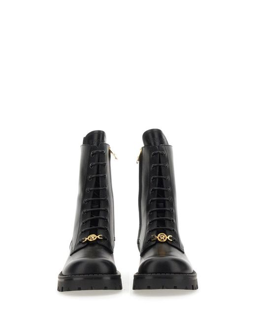 Versace Black Boot With Laces Alia