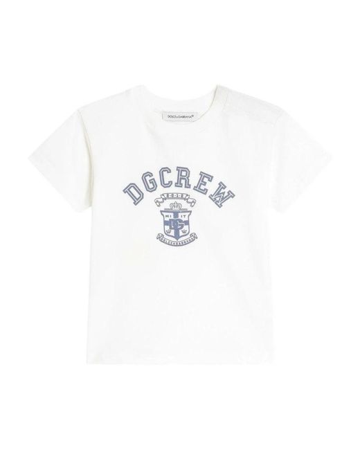 Dolce & Gabbana White T-Shirt With Logo