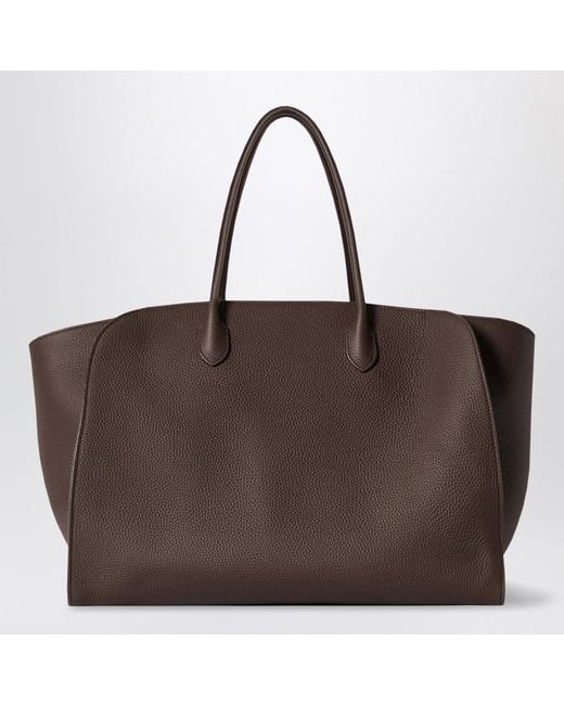 The Row Brown Marlo 17 Bag Dark
