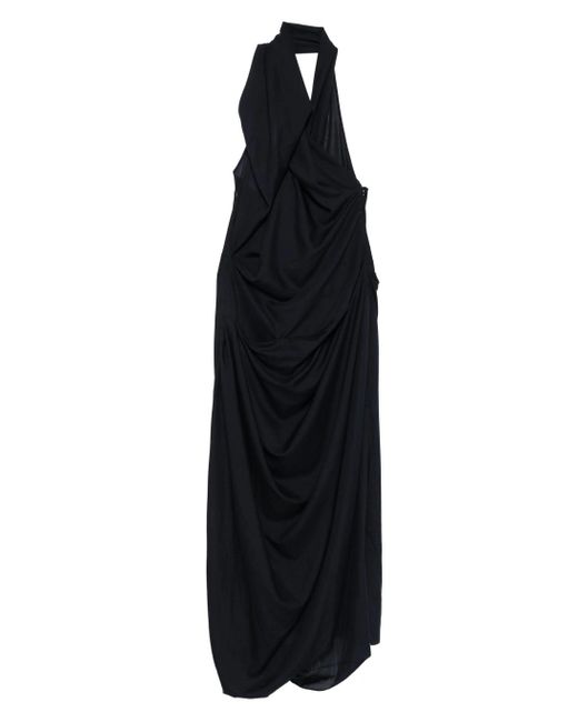 Vivienne Westwood Gedrapeerde Halterjurk in het Black