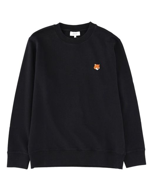 Maison Kitsuné Black "Fox Head" Sweatshirt