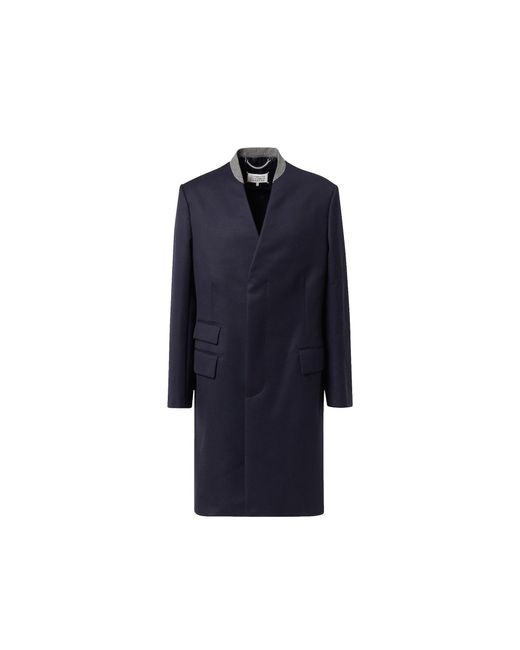 Maison Margiela Blue Wollmantel
