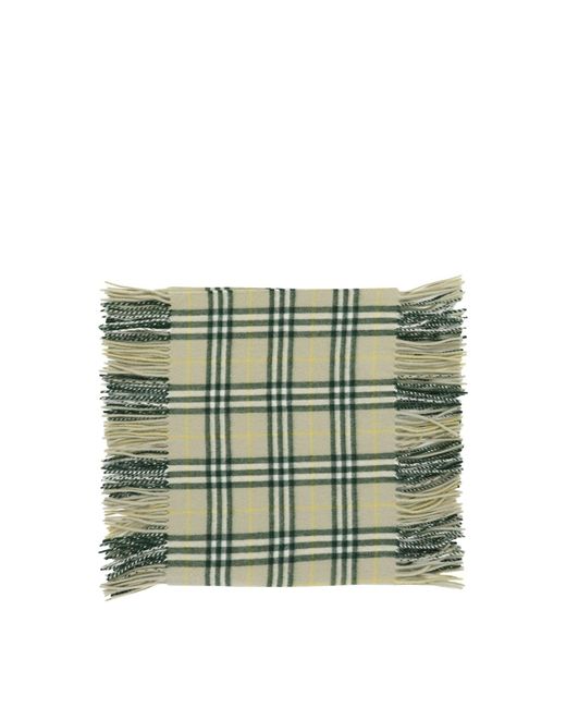 Check cashmere felice sciarpa di Burberry in Green