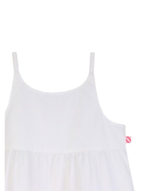 Billieblush White Vestito Con Spalline