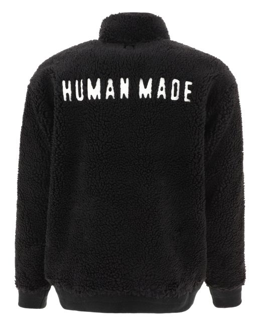 Giacca in pile "Boa" fatta umana di Human Made in Black da Uomo