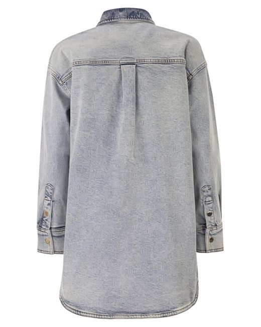 Fabiana Filippi Gray Boyfriend Shirt