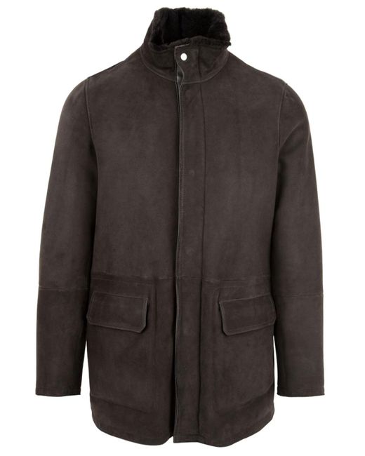 Moorer Coats Brown in het Gray voor heren