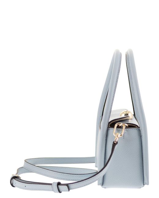 Furla Blue Nicole Mini Leather Bag