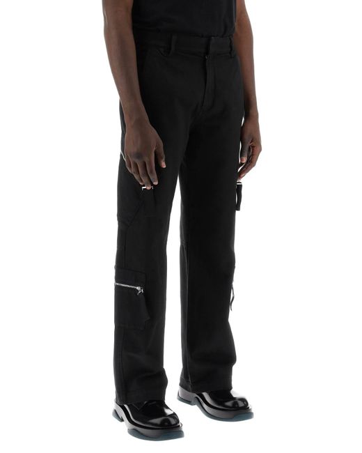 Brown Cargo Pants para hombres Jacquemus de hombre de color Black
