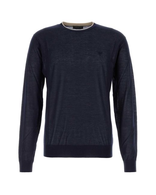 Prada Blue Knitwear for men