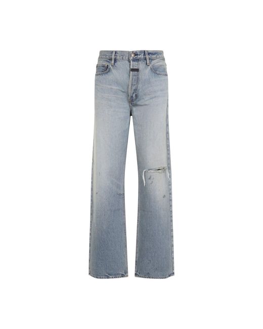 Fear Of God Blue Straight 5 Pocket Jeans for men