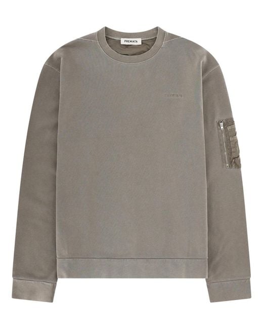 Premiata Gray Felpa Con Logo