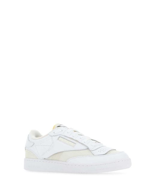 Reebok White Leather And Fabric Project 0 Cc Memory Of V2 Sneakers for men