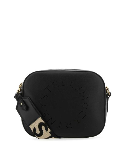 Stella McCartney Black Mini Logo Crossbody Handbag
