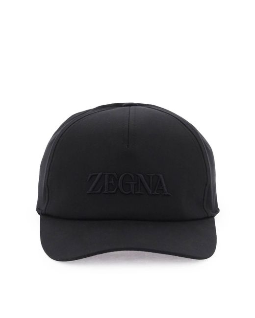 Zegna Baseball Cap Met Logo -borduurwerk in het Black voor heren