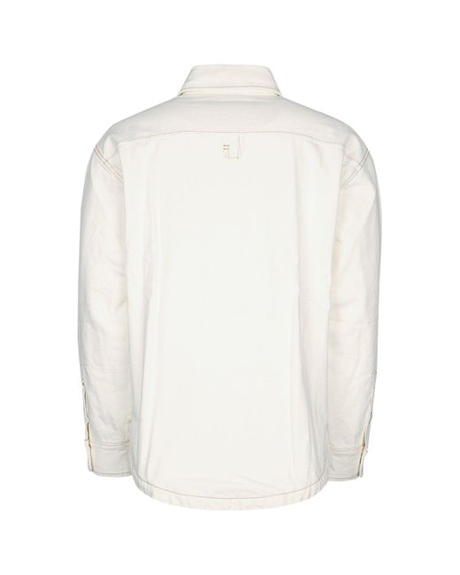 Jacquemus White Relaxed Overshirt for men