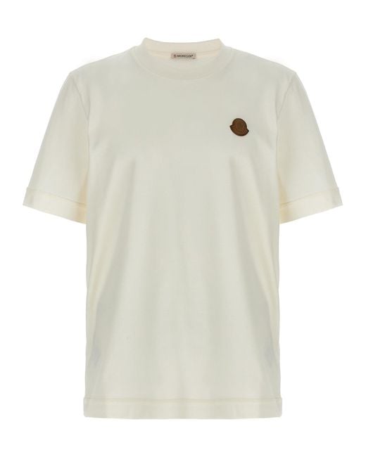 T-shirt du logo Moncler en coloris White
