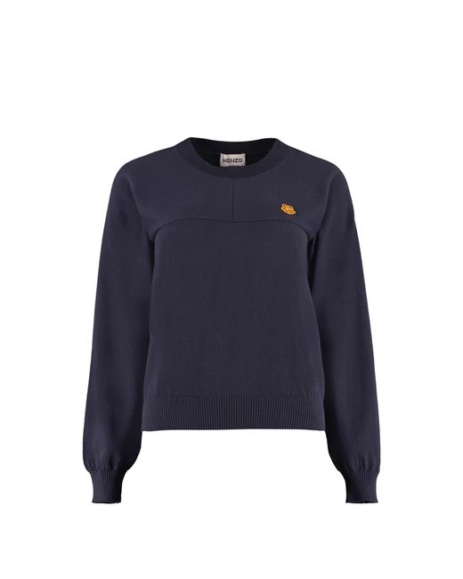KENZO Blue Cotton Sweater