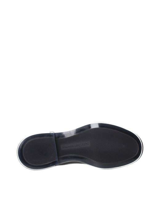 McQueen Black Stivaletti Chelsea Float Uomo Pelle Nero for men