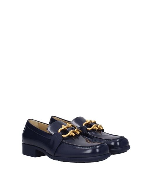 Bottega Veneta Blue Moccasins Monsieur/Dark Leather