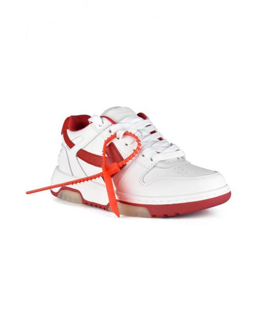 Off-White c/o Virgil Abloh Red Out Of Office Sneakers