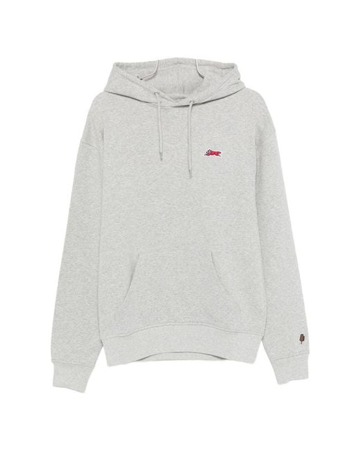 ICECREAM White Running Dog Cotton Hoodie for men