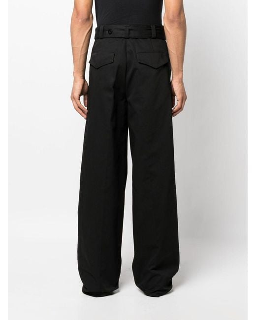 Jil Sander Black Cotton Trousers for men