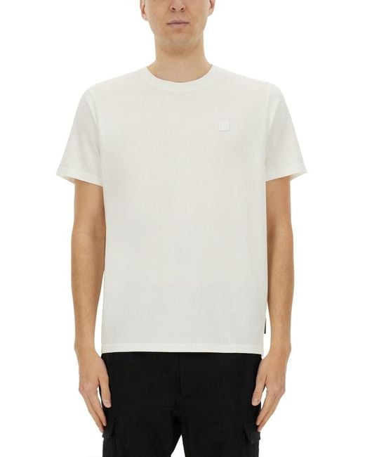 Moose Knuckles White T Shirt "Duluth"