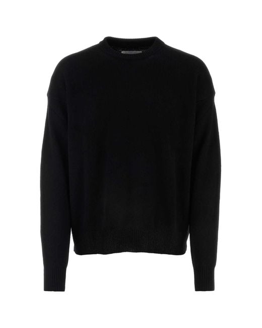 Jil Sander Black Cashmere Sweater for men