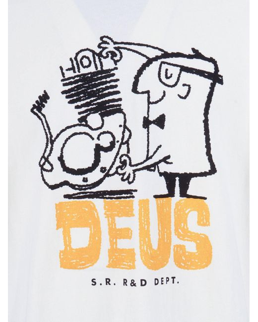 Deus Ex Machina White Erasarolgy Tee for men