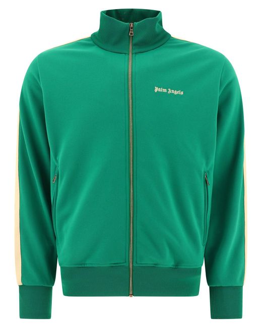 Palm Angels "classic Logo" Track Sweatshirt in het Green voor heren