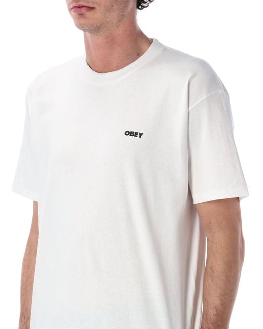 Obey White T Shirts And Polos for men