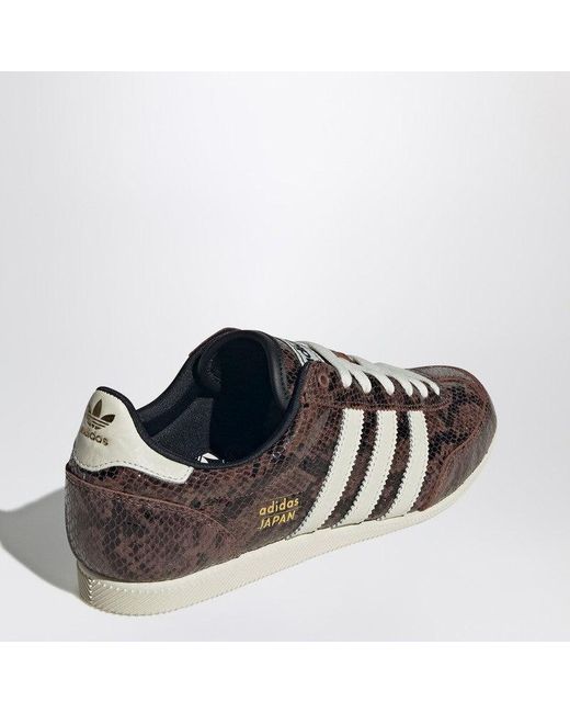 Adidas Originals Brown Sneakers Japan With Snake Print