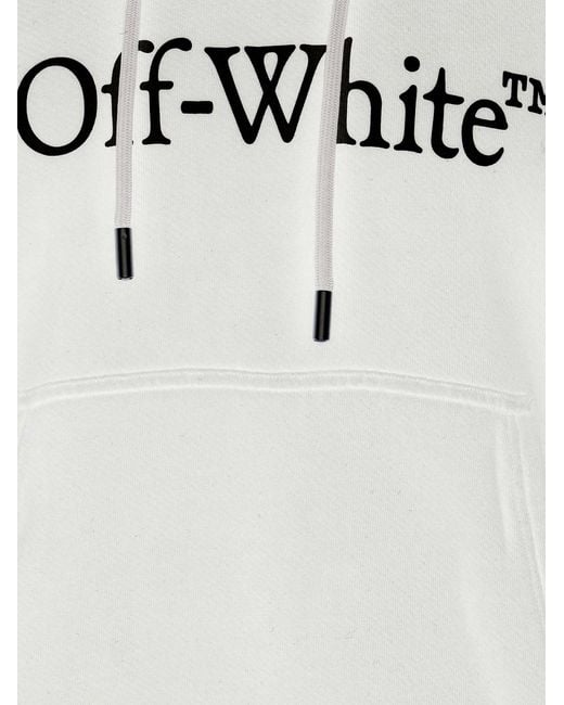 Off-White c/o Virgil Abloh White Cotton Hoodie With Logo for men